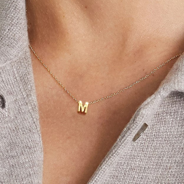 Tiny Initial Necklace