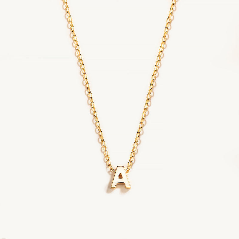 Tiny Initial Necklace