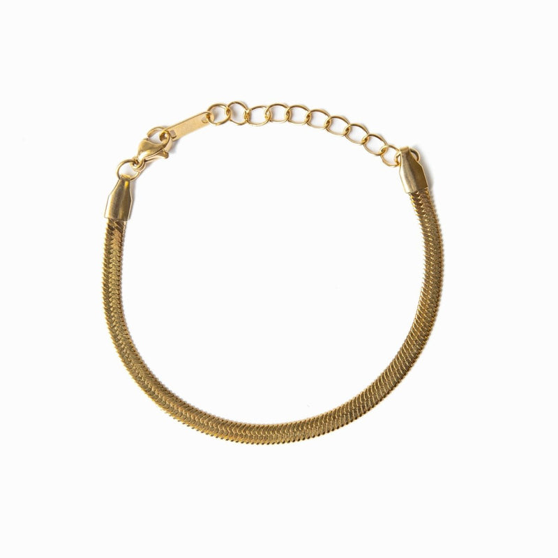 Pulseira Malha Banhada em Ouro 18K