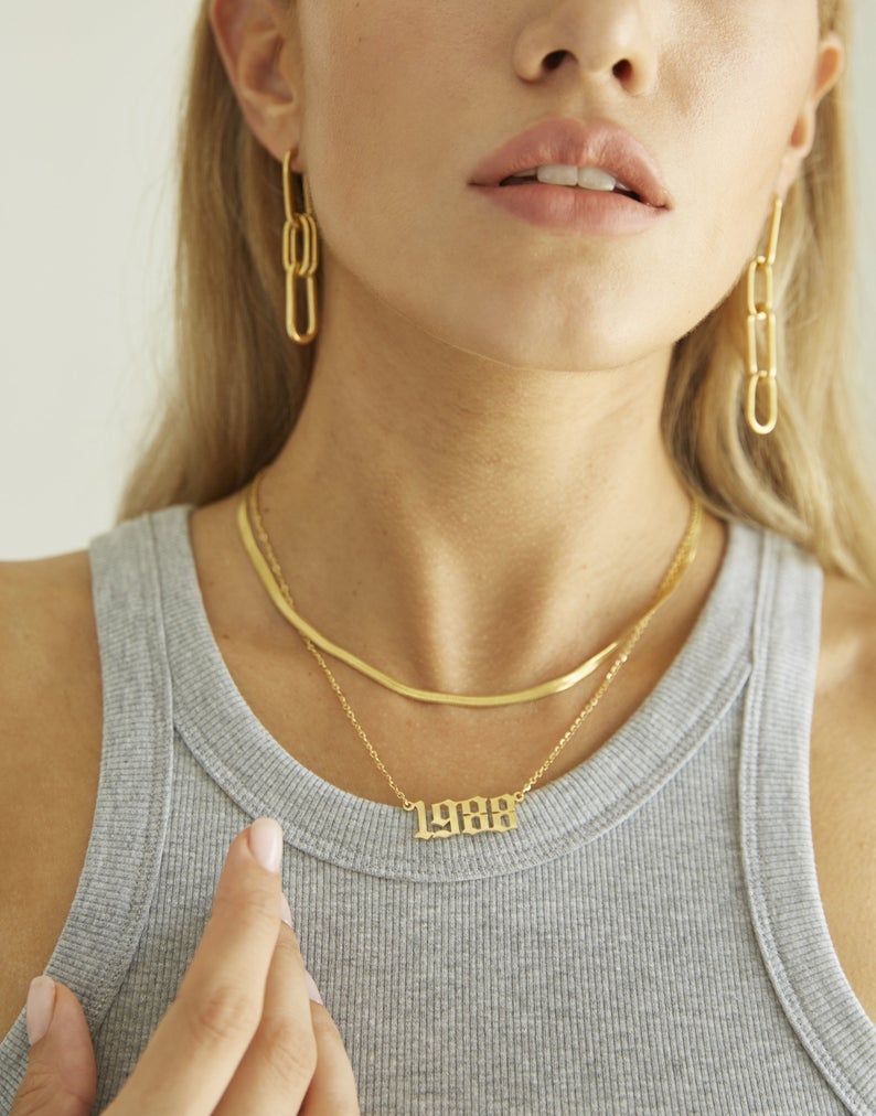 Talia Birth Year Necklace